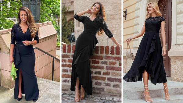 Max Out Your Look: A Look at 5 Black Maxi Dresses With Lace Accents