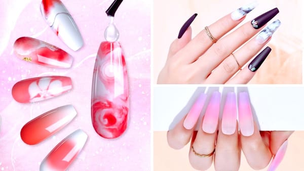 Top 6 Blooming Gel Nails: From Marble to Watercolors
