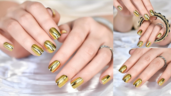 5 Stunning Gold Press On Nails You Need to Try