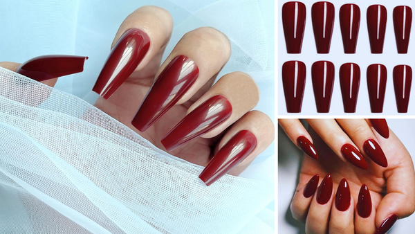 Top 5 Dark Red Acrylic Nails for a Bold and Stylish Look