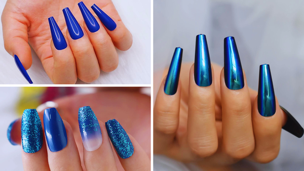 5 Stunning Blue Coffin Nails You Need to Try Right Now