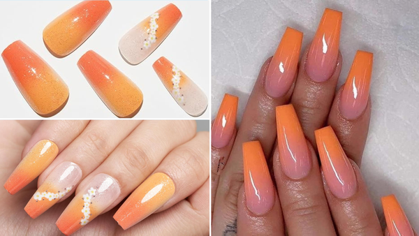 Are Orange Press-On Nails Fashionable?