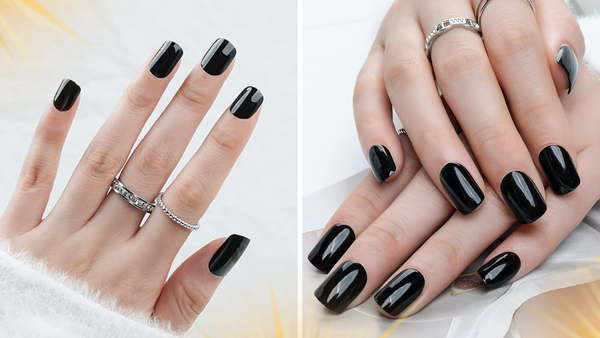 How to Make Black Press On Nails Shiny