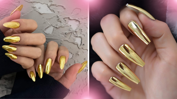 Are Gold Press On Nails Trending?