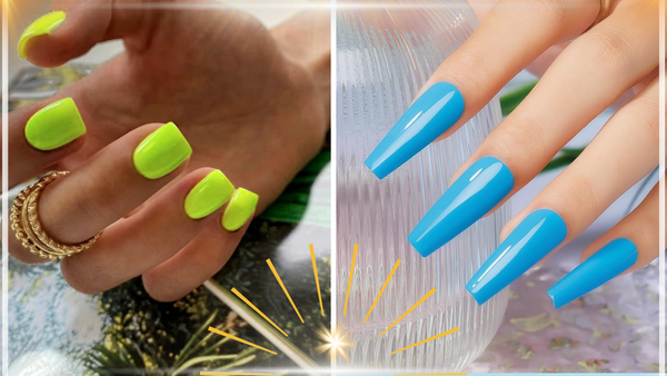 Are Neon Acrylic Nails Trending?