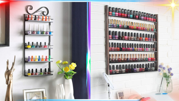 What is a Nail Polish Rack Wall?