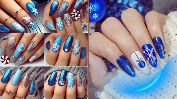 What Nail Art Designs Go Well with Winter Blue Polish?